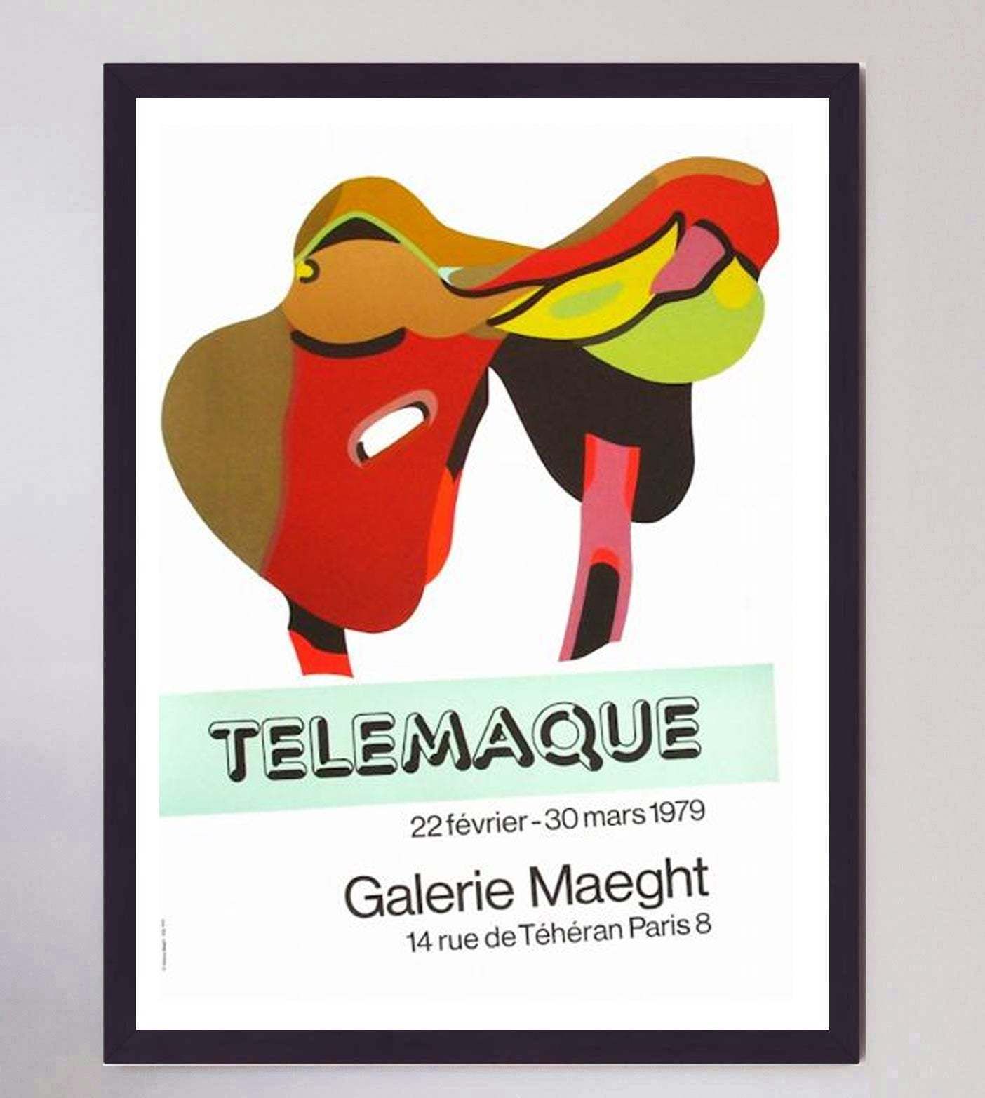 Herve Telemaque   Galerie Maeght  Original Vintage Poster photo furniture