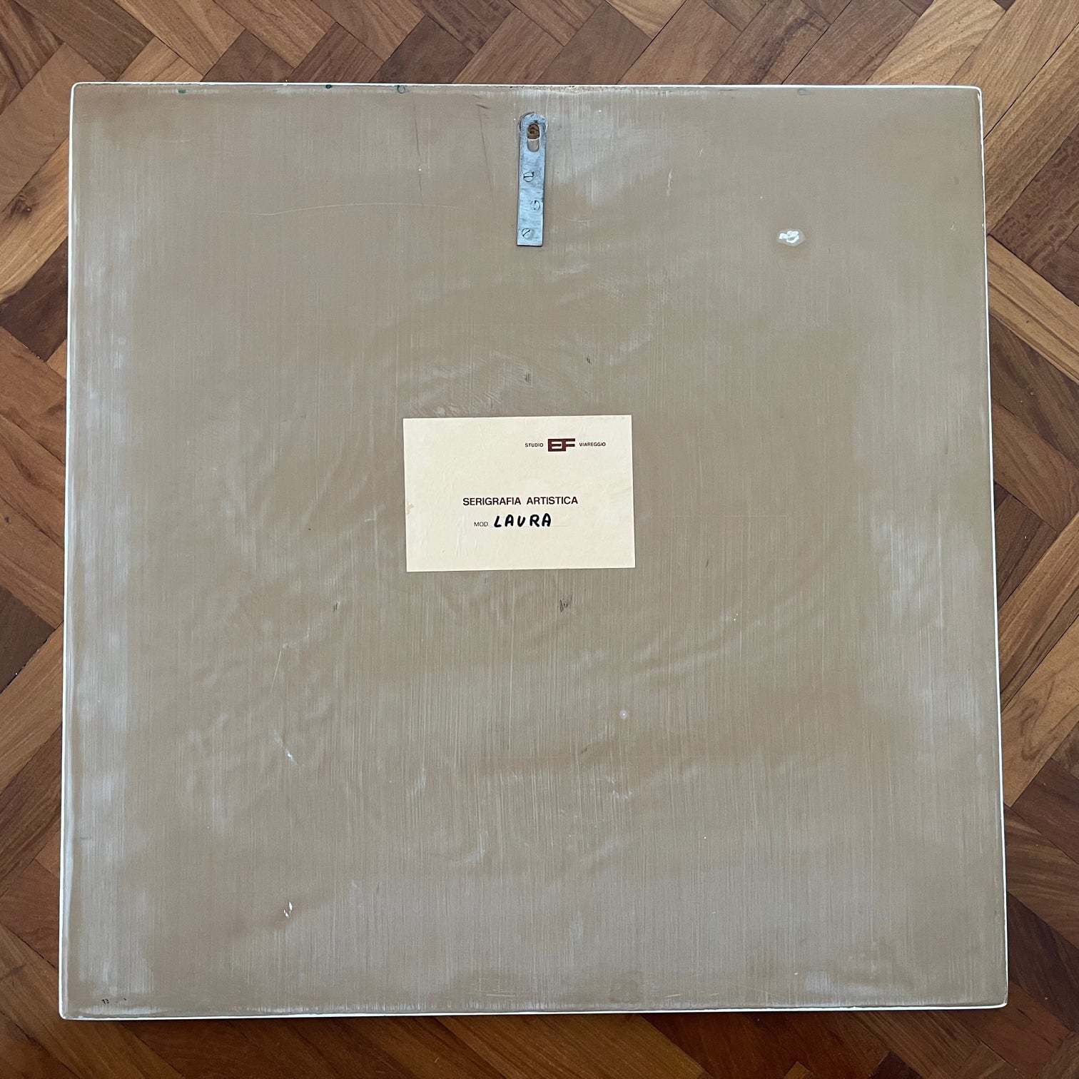 Lizoh Studio Ef Viareggio 1970 "Laura" Silk Screened Lacquered Panel  Design photo furniture