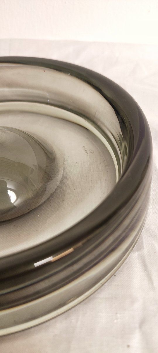 Holmegaard Glass Ashtray Or Bowl From Lütken, 1960s photo for sale
