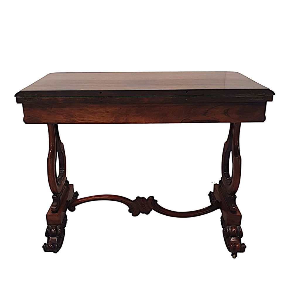 photo for sale A Rare And Unusual Early 19th Century Turn Over Leaf Card Table