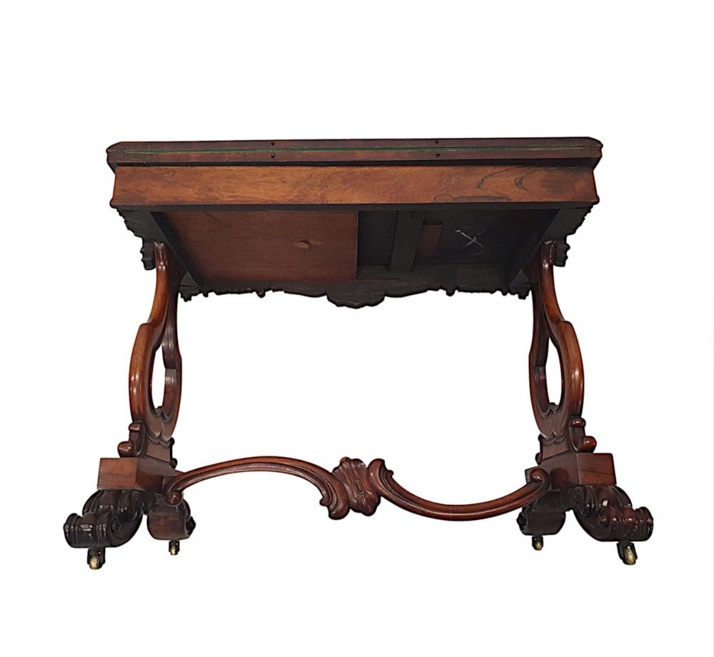 Furniture A Rare And Unusual Early 19th Century Turn Over Leaf Card Table photo