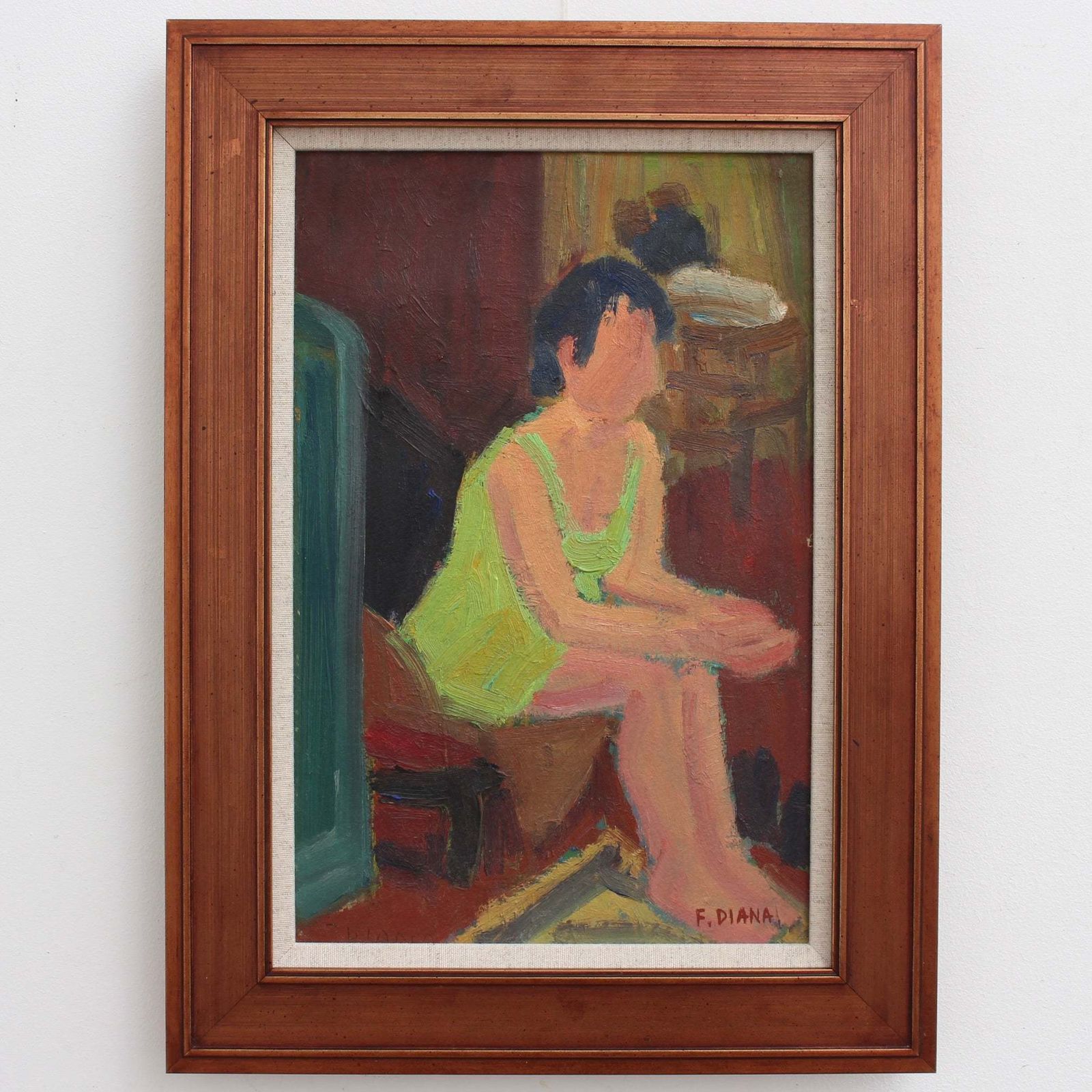 Seated Woman By François Diana (Circa 1970s)