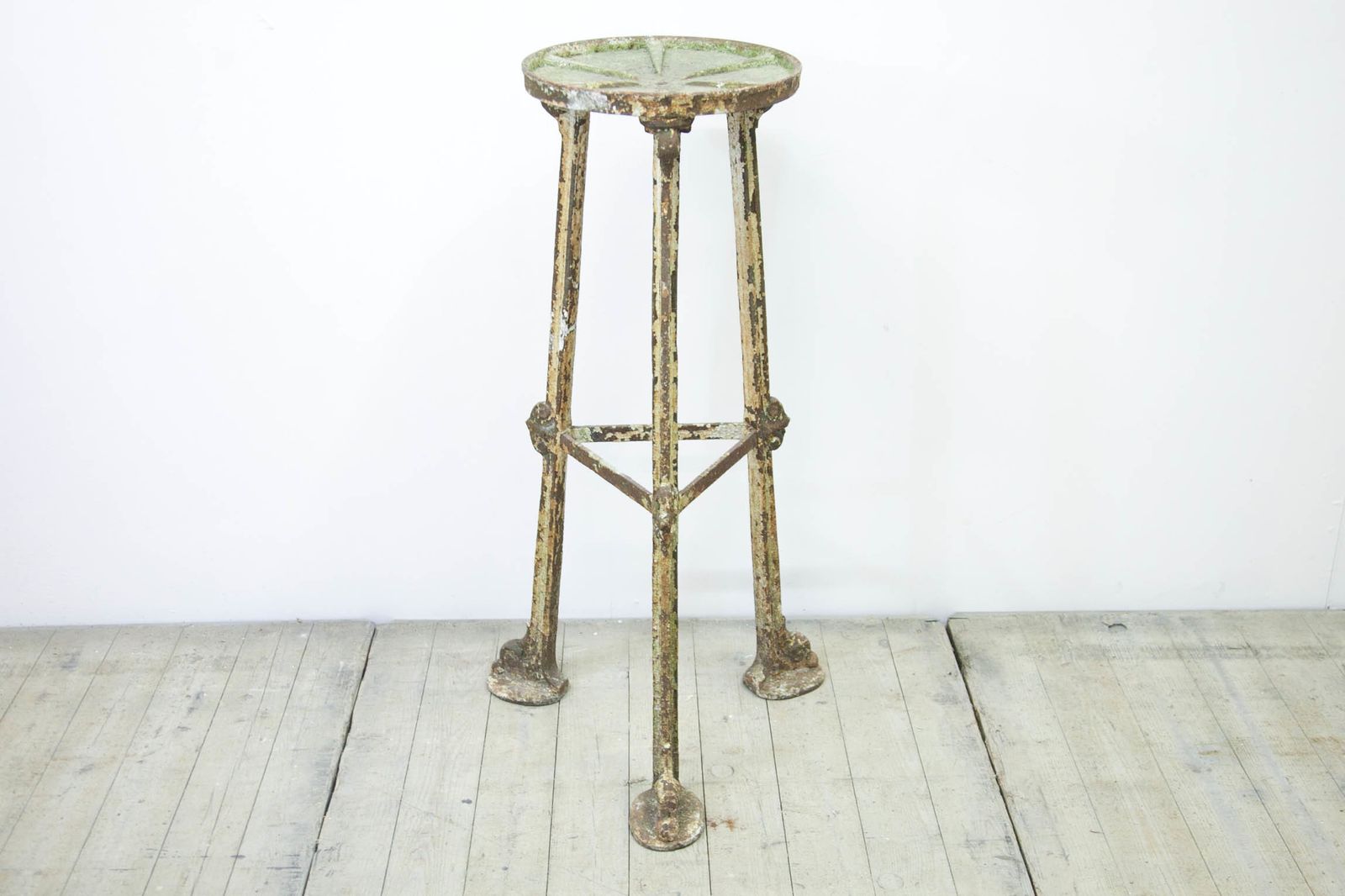 Pre Industrial French Cast Iron Jardinere Stand