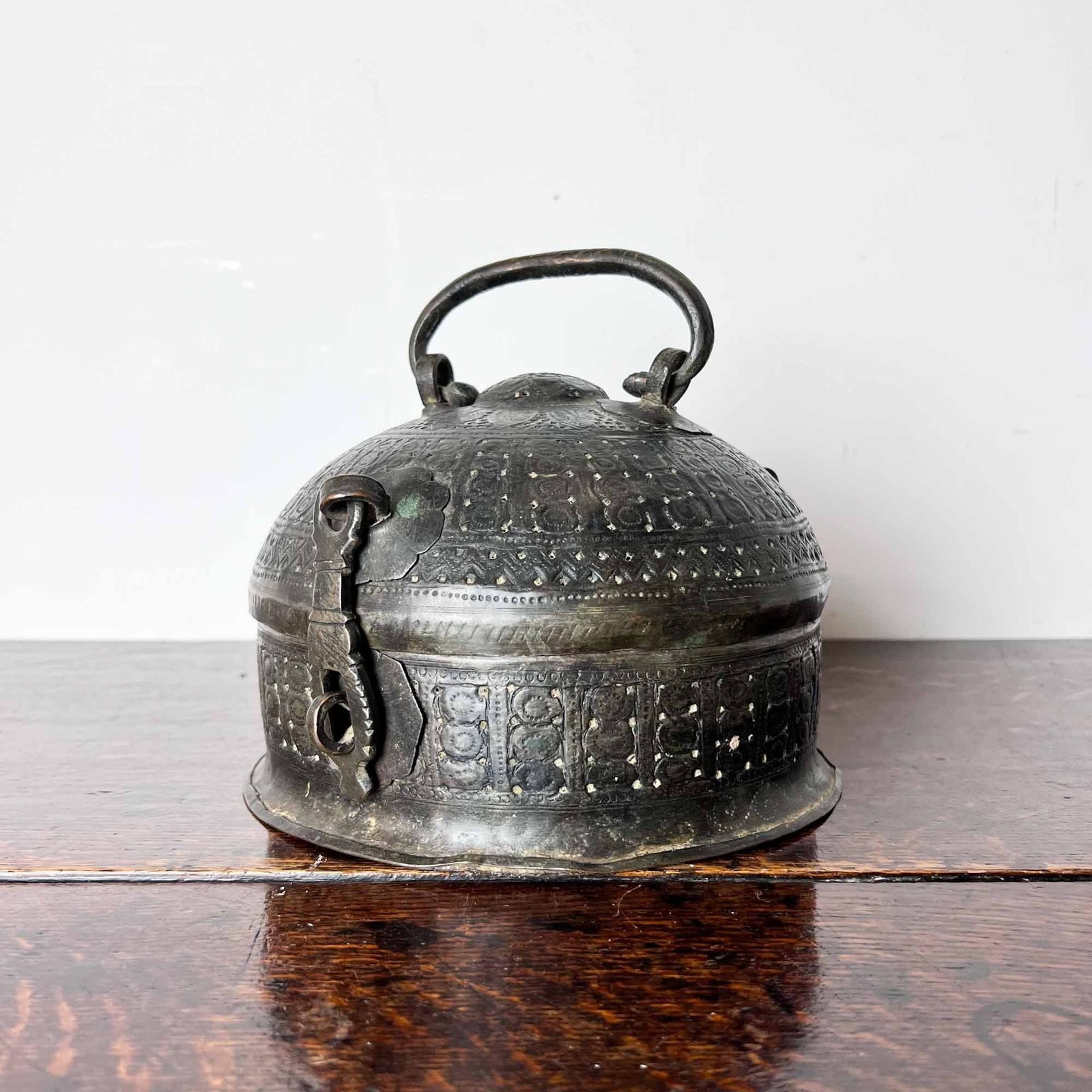 Antique Indian Metal Pandan Betel Box