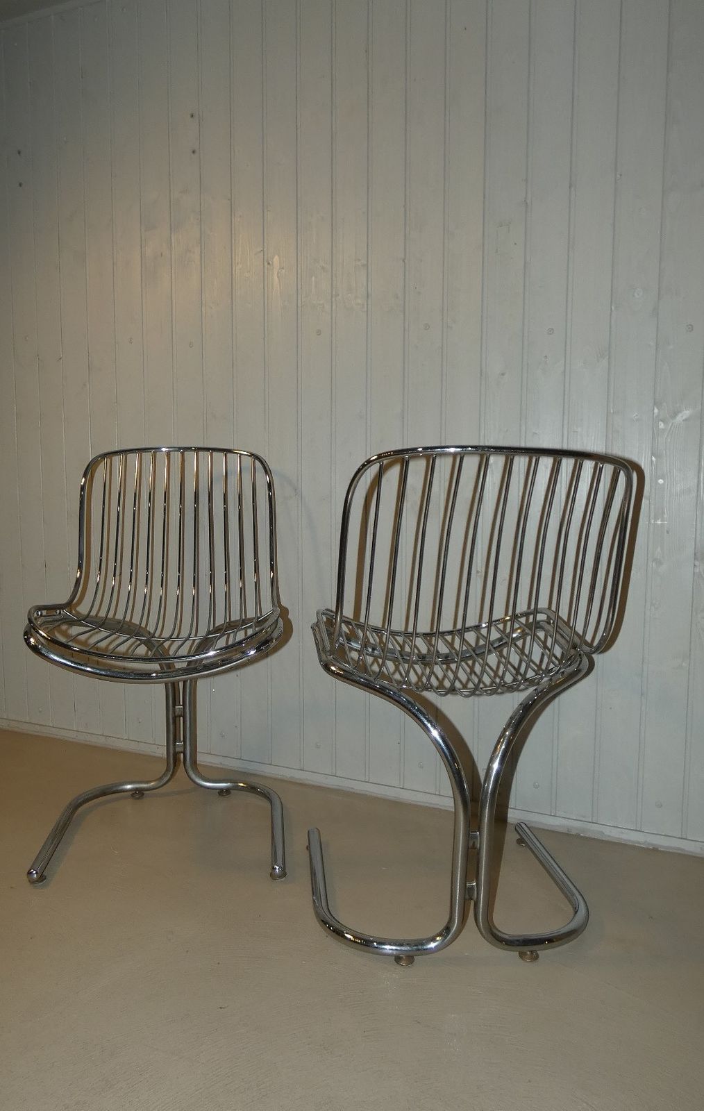 photo vintage Italian Radiofreccia Chairs By Gastone Rinaldi For Rima, 1970s, Set Of 2