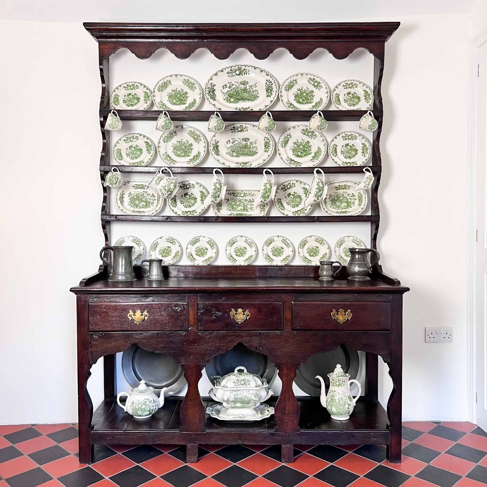 18th Century Welsh Oak Potboard Dresser photo furniture