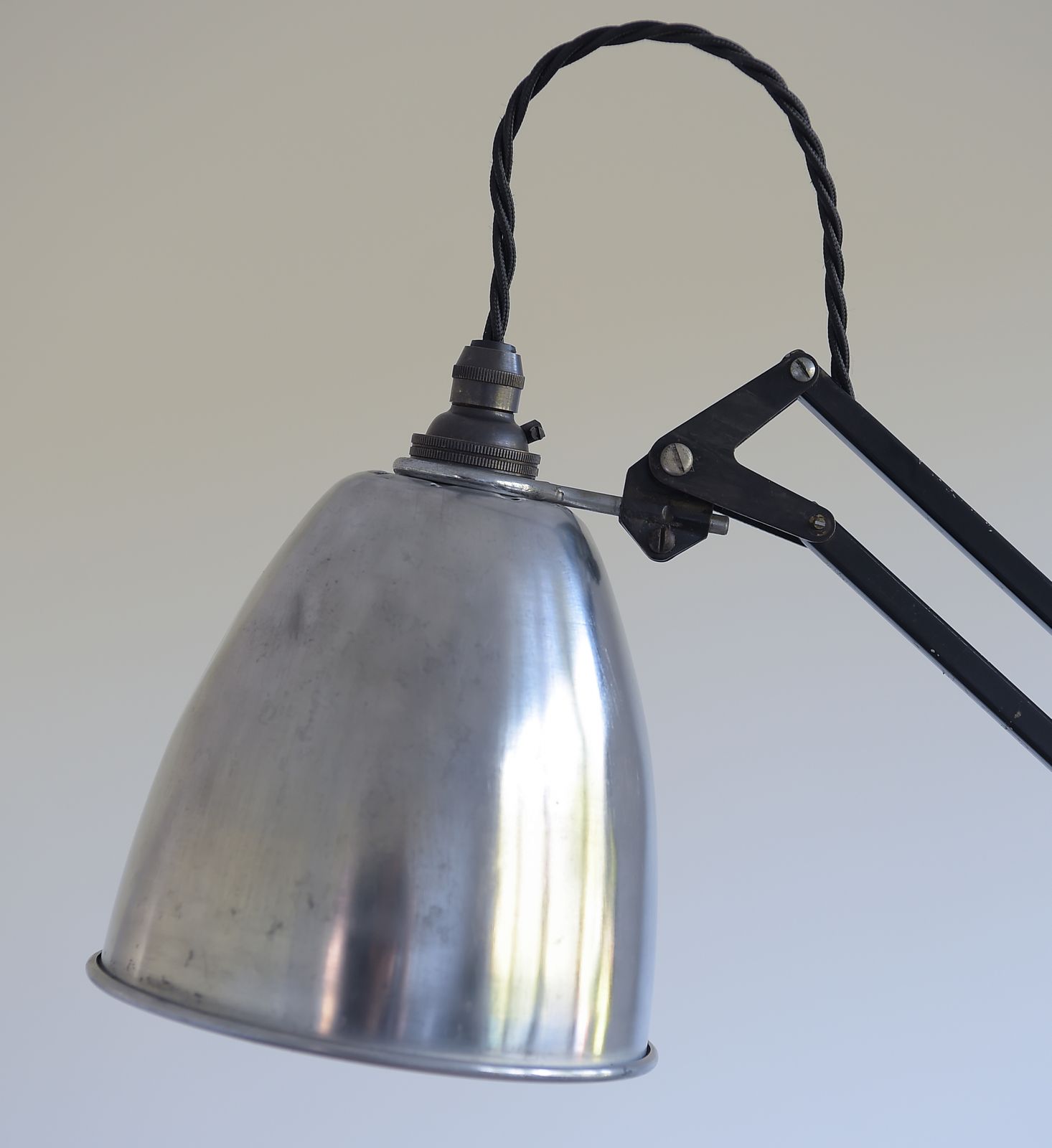 Lighting Anglepoise Trolley Lamp Designed By George Cawardine. English 1950's photo