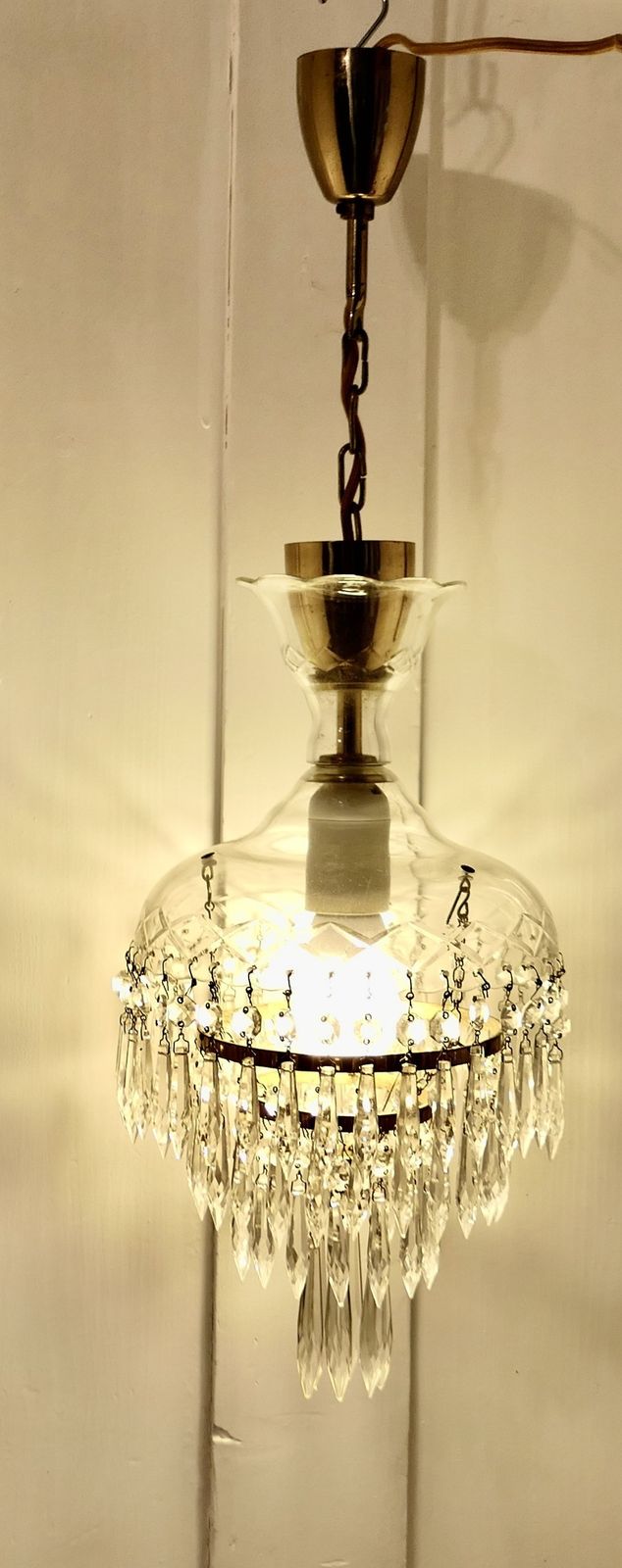 Large French Waterfall Crystal Chandelier photo buy