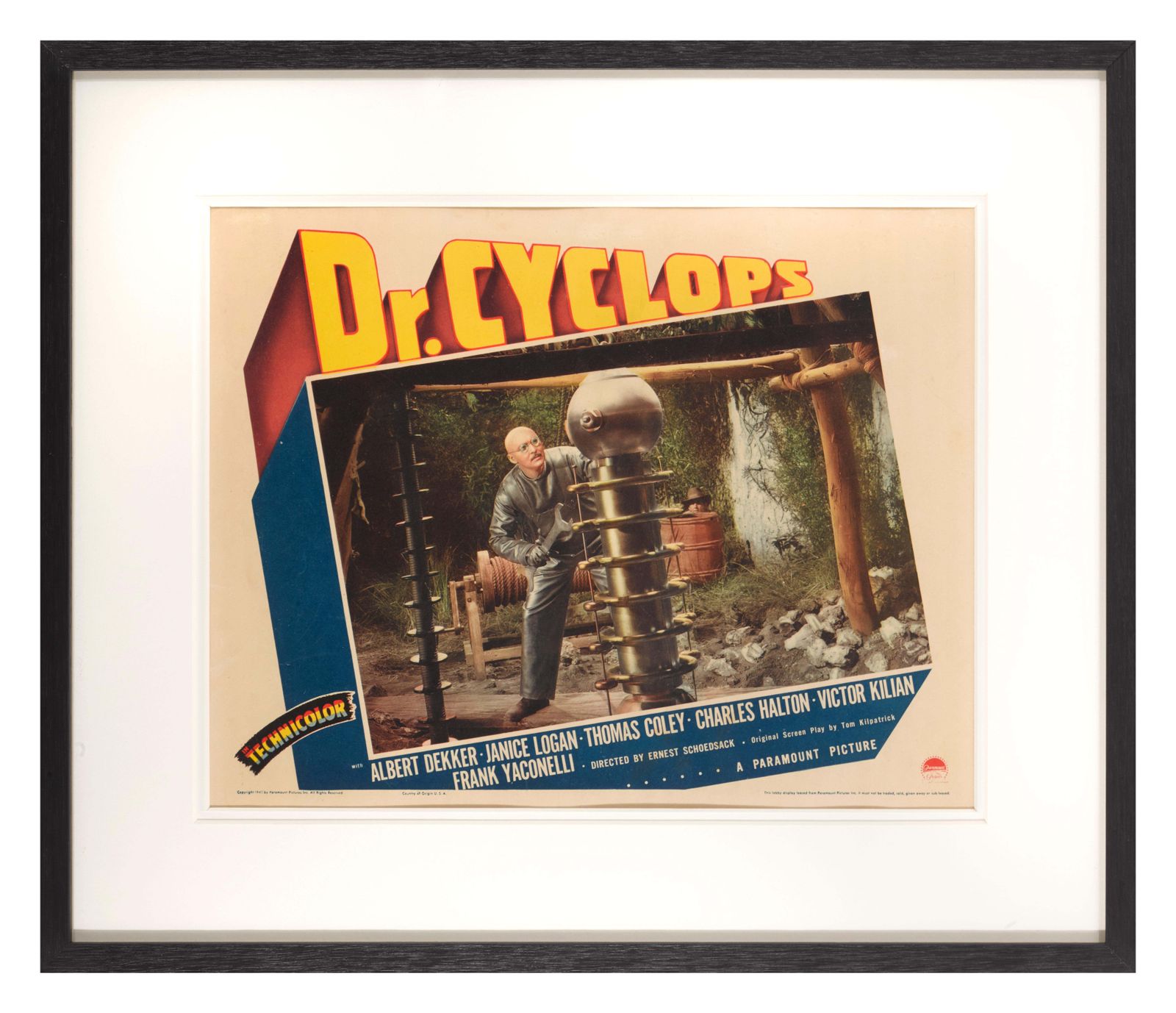 Original Us Lobby Card For The 1940 Science Fiction Horror Film photo for sale