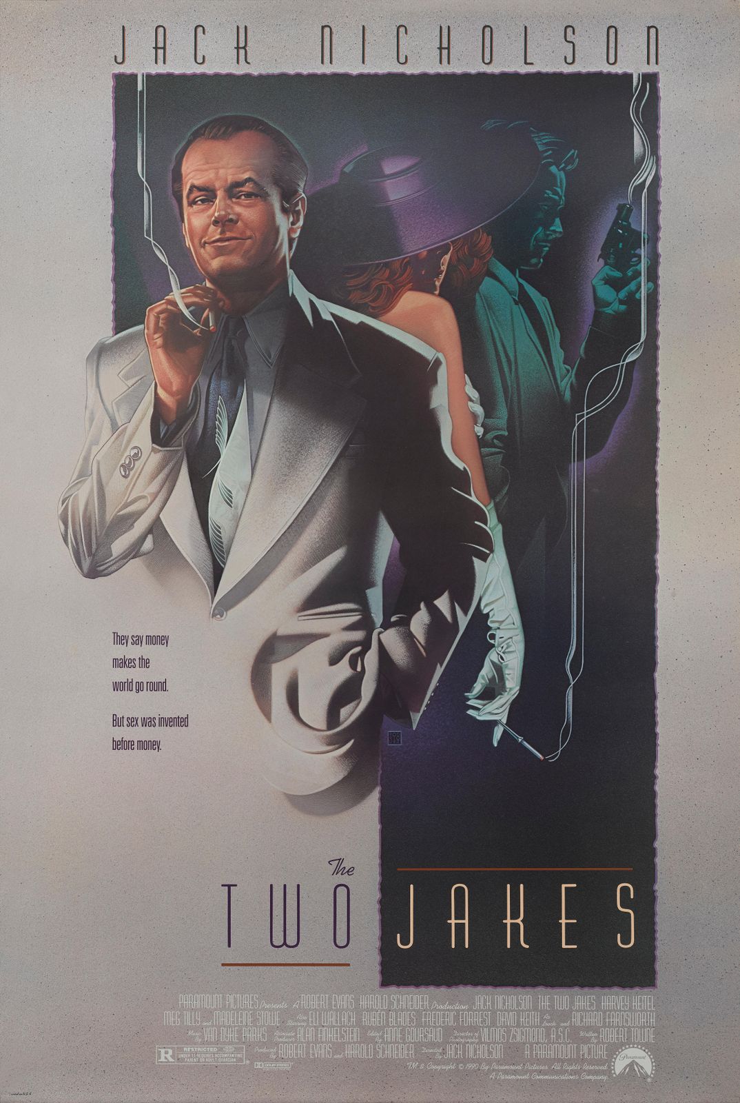 Original Us Film Poster For The Two Jakes This Crime Drama photo for sale