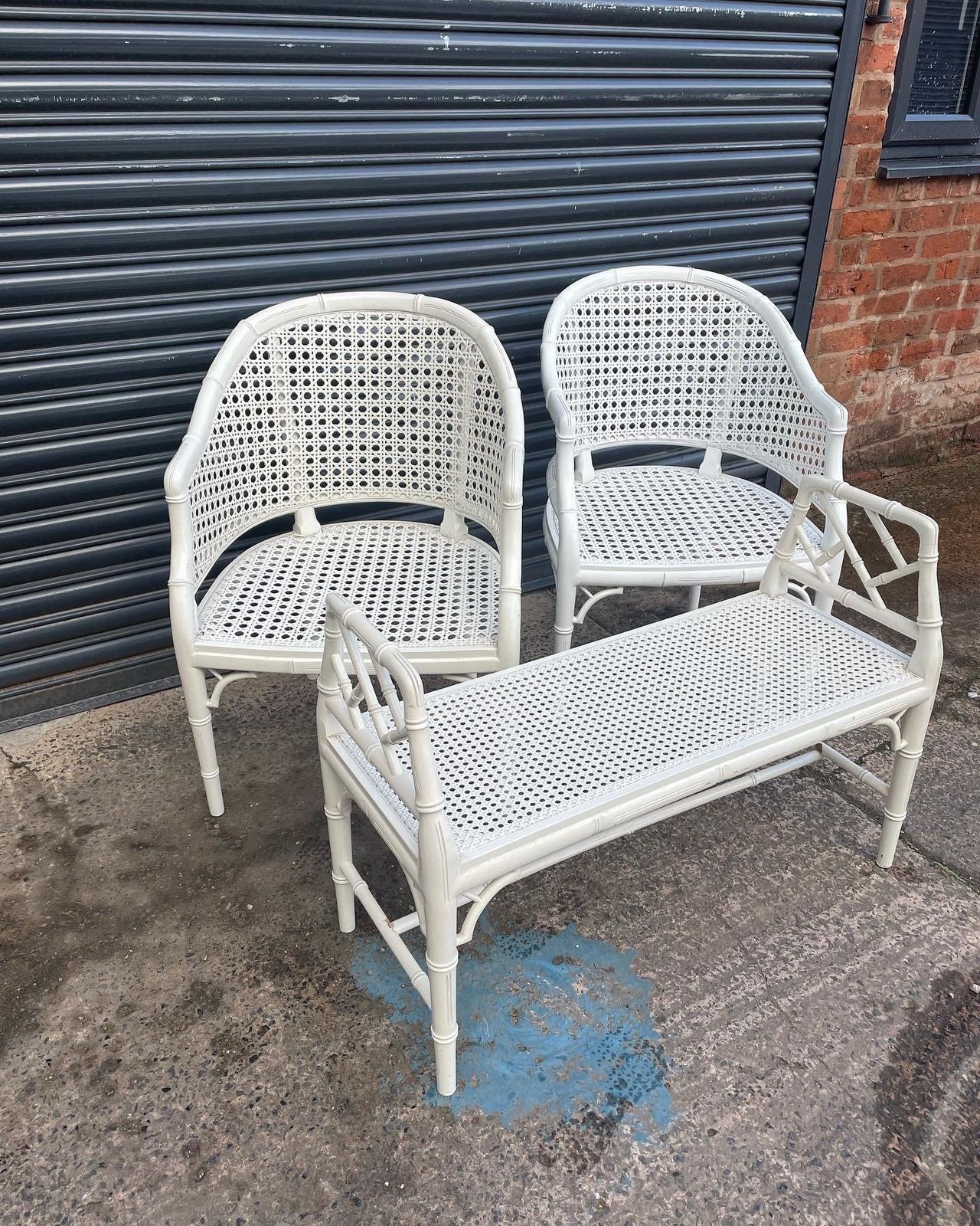 Pair Of Faux Bamboo Chippendale Style Chairs Tub Chairs photo Furniture