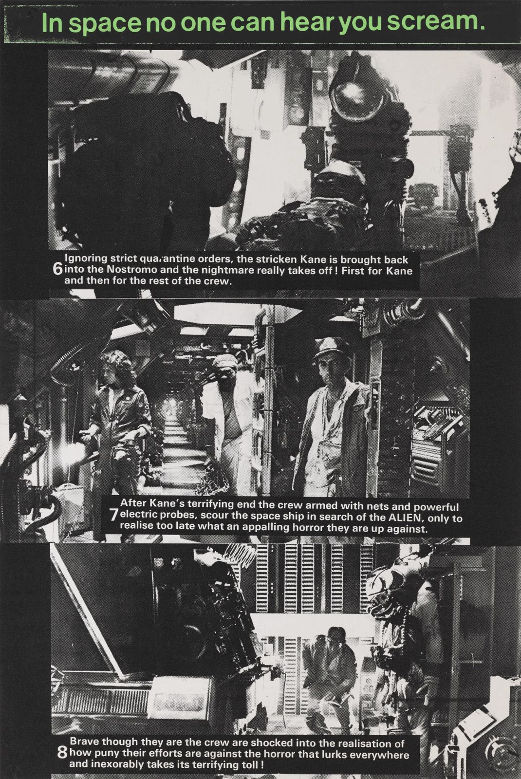 Alien Original Set Of Four British Film Poster photo 5000.0