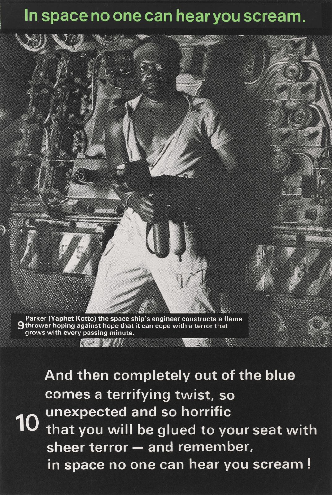 Alien Original Set Of Four British Film Poster photo vinterior