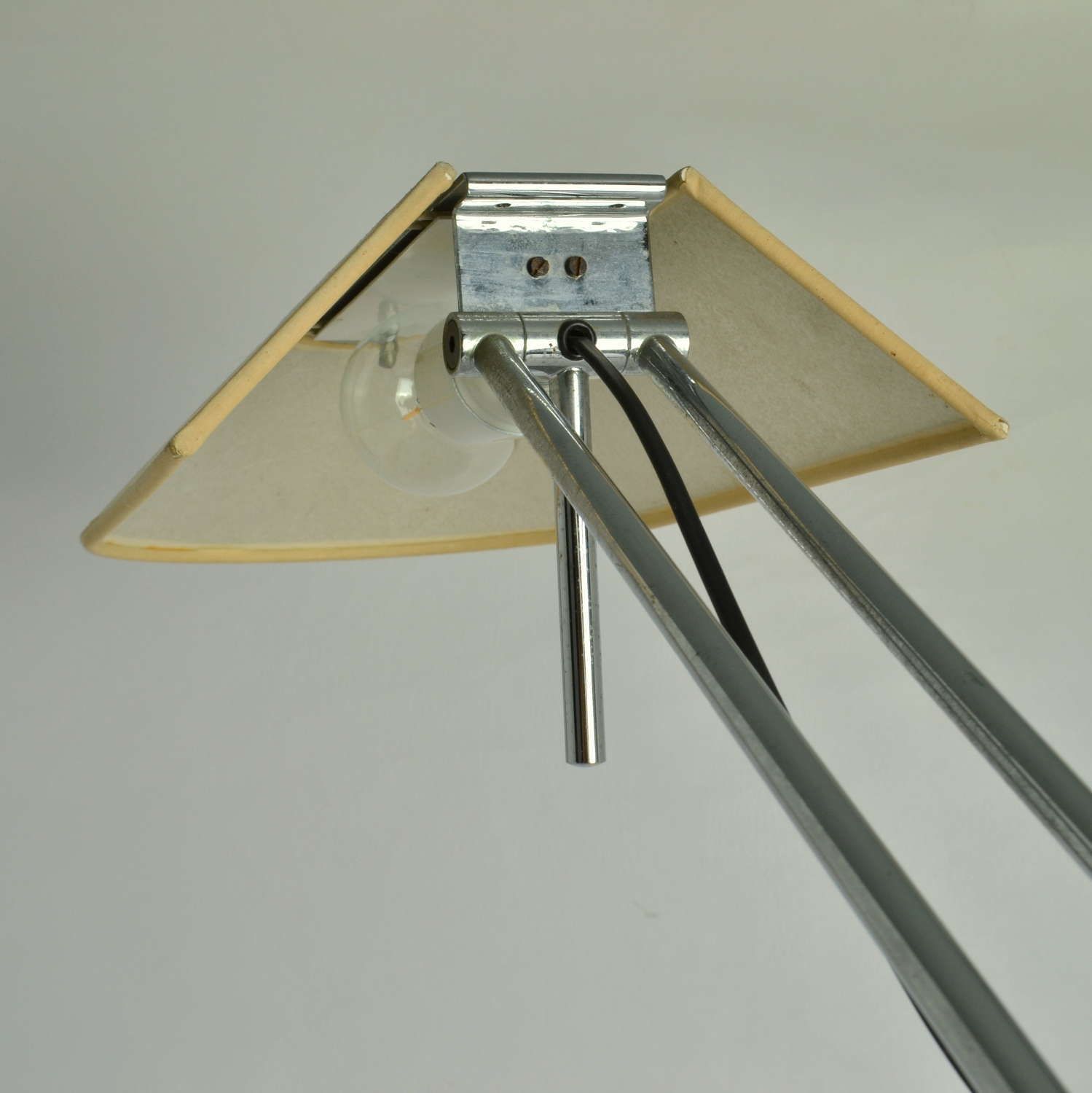 photo buy Minimalist Black And Chrome Table Lamp, Counter Balance Swiss 1970's