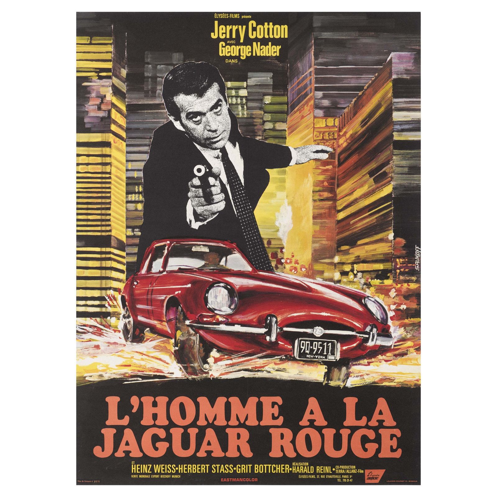 Der Tod Im Roten Jaguar / L' Homme A La Jaguar Rouge