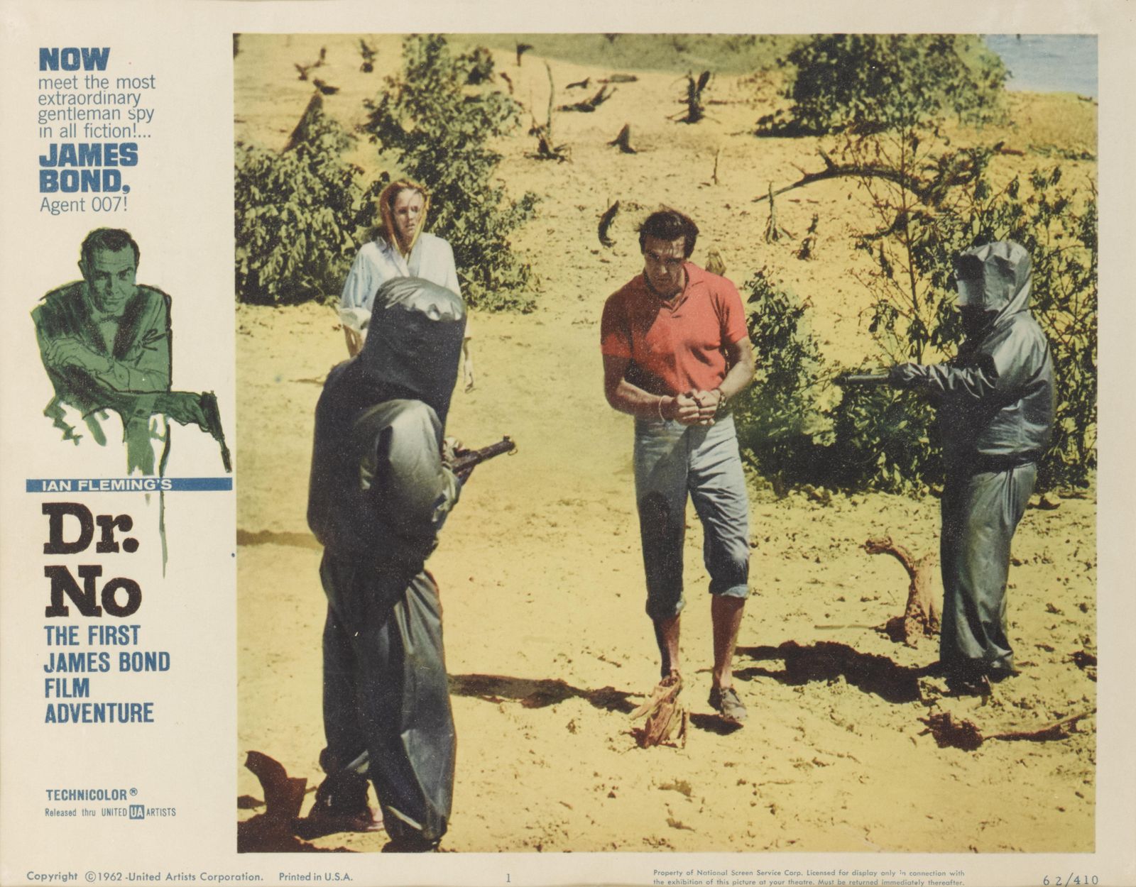 Original Us Lobby Card For The First James Bond Film DR. No photo Art