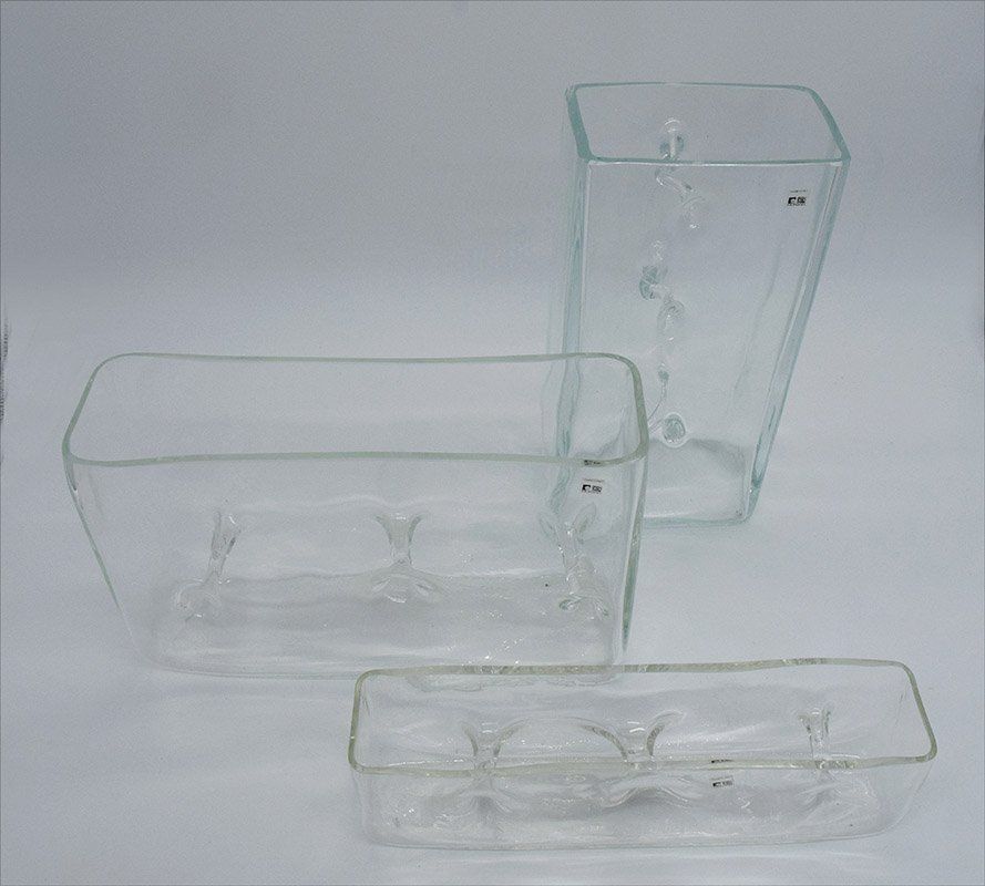 Murano Repetaj Vases By Renato Toso For Fratelli Toso, 1968, Set Of 3 photo for sale