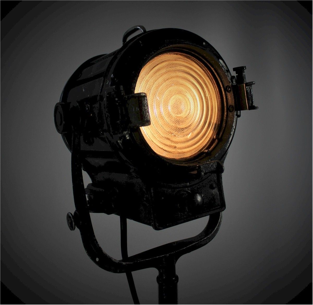 Mole Richardson Spot Flood Theatre Lamp On Stand photo furniture