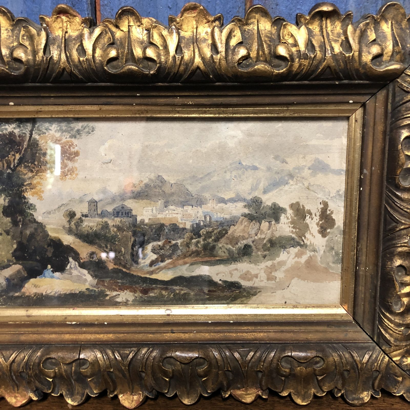 19th Century Watercolour In Giltwood Frame photo 310.0