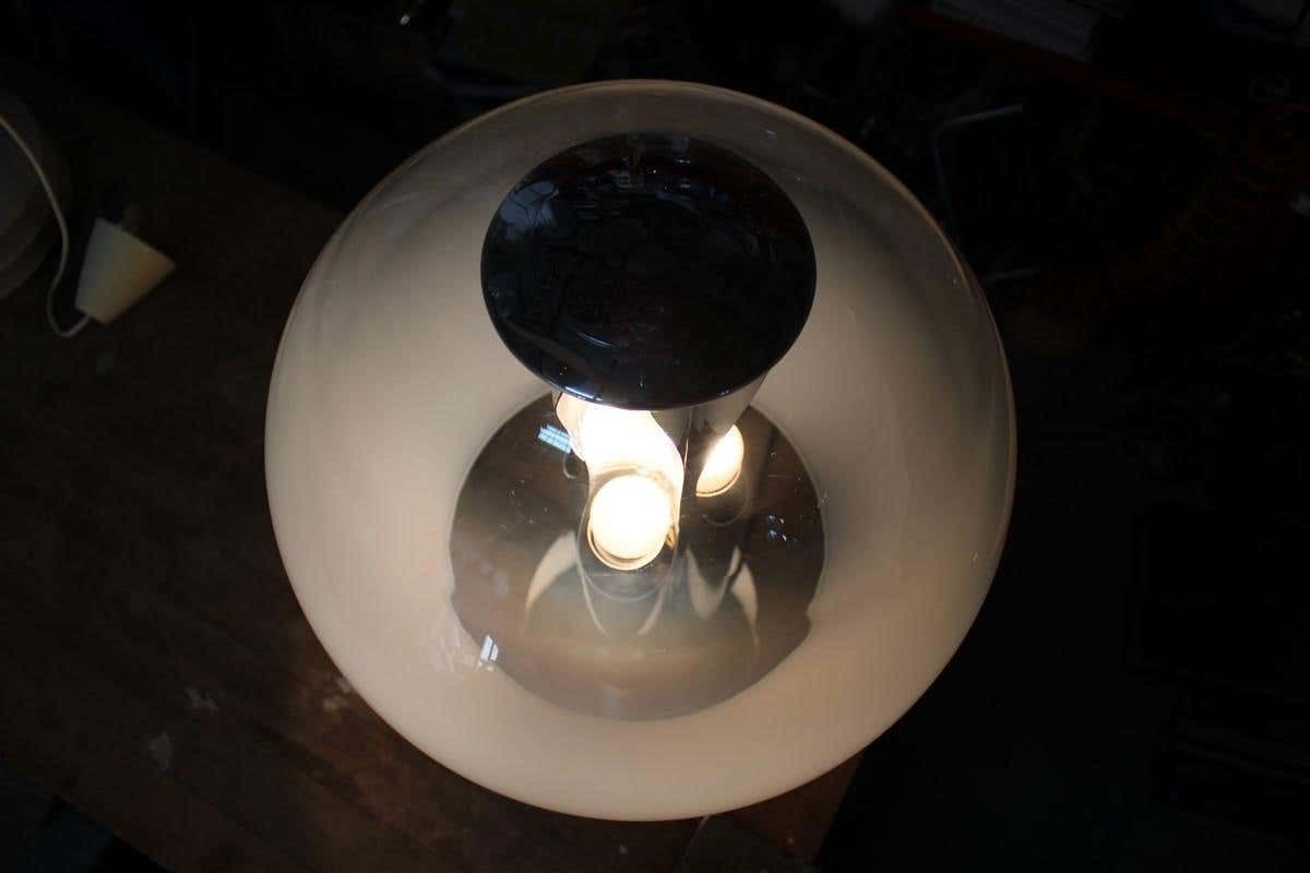 photo buy Italian Table Lamp Pop Art Selenova Steel And Murano Glass 1970s