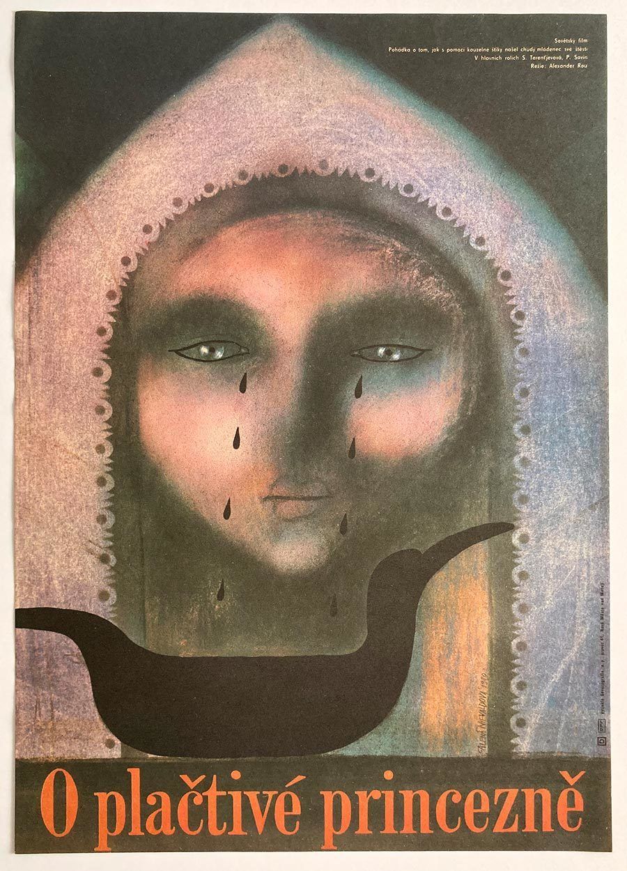 Original Film Poster, The Story Of Crying Princess, Alena Nievaldová, 1980, Genuine Czech Vintage Print