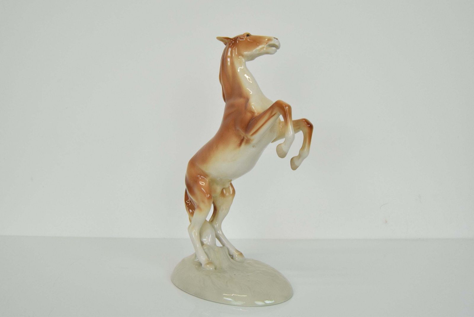 Royal Dux,Prancing Horse/Porcelain,1940's. photo Art