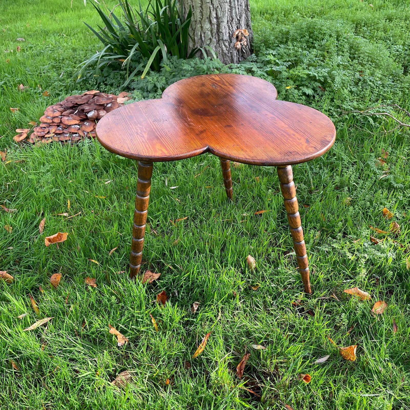 Irish Clover Gypsy Table In Fruitwood Bohemian/Eclectic photo for sale