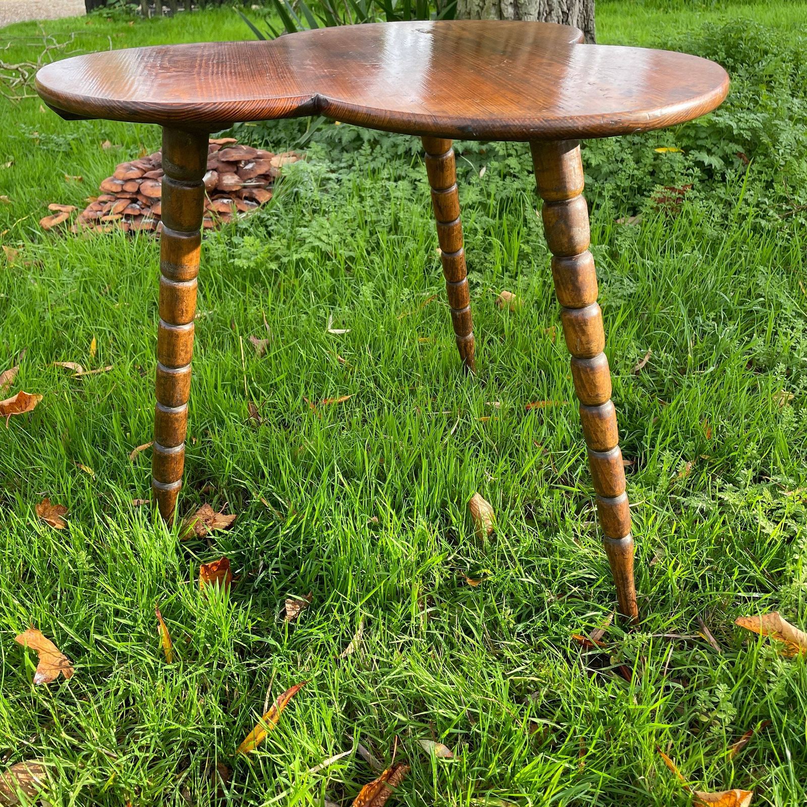 Irish Clover Gypsy Table In Fruitwood Bohemian/Eclectic photo Furniture