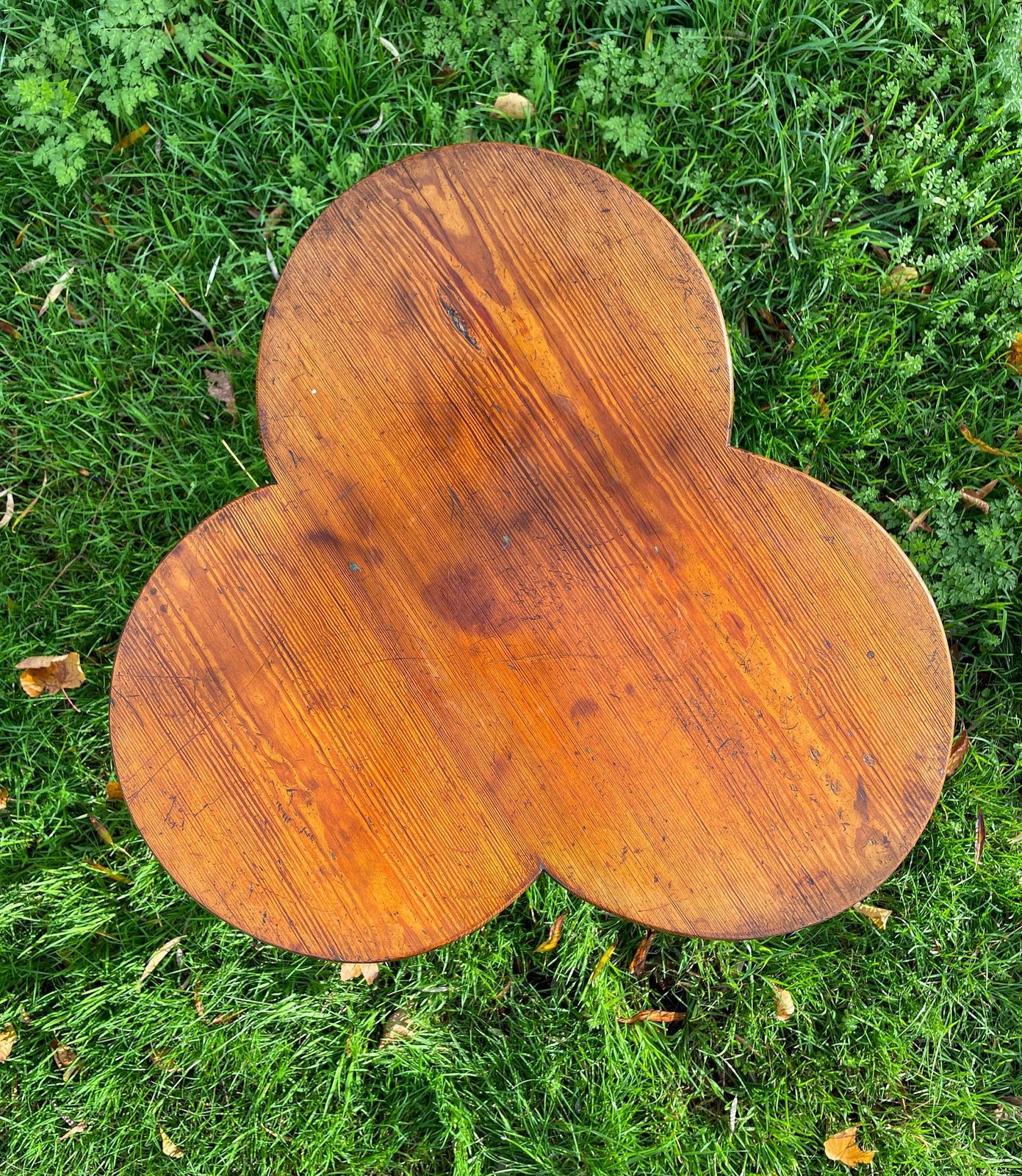 Irish Clover Gypsy Table In Fruitwood Bohemian/Eclectic photo vinterior