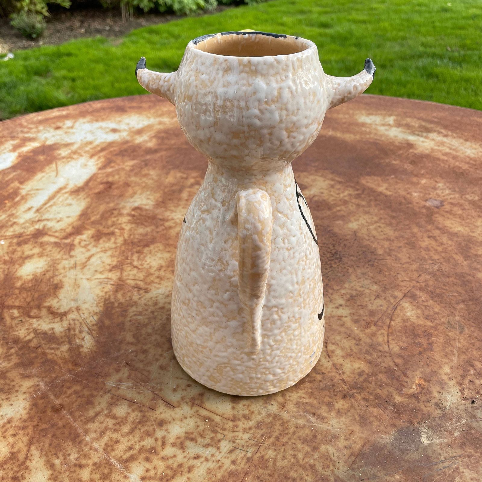 Sanguino Toledo Pottery Picasso Bull Toro Jug/Pitcher/Vase/Ornament 1960's photo vintage