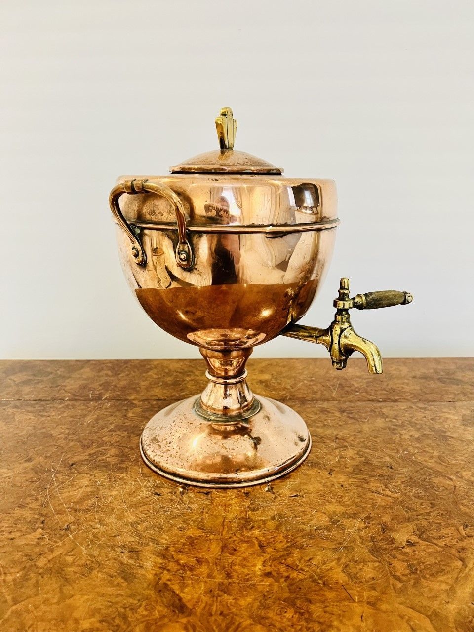 Antique George III Quality Copper & Brass Samovar photo Home Decor