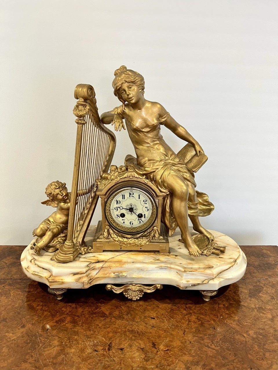 Fantastic Quality Large Victorian Mantle Clock photo for sale
