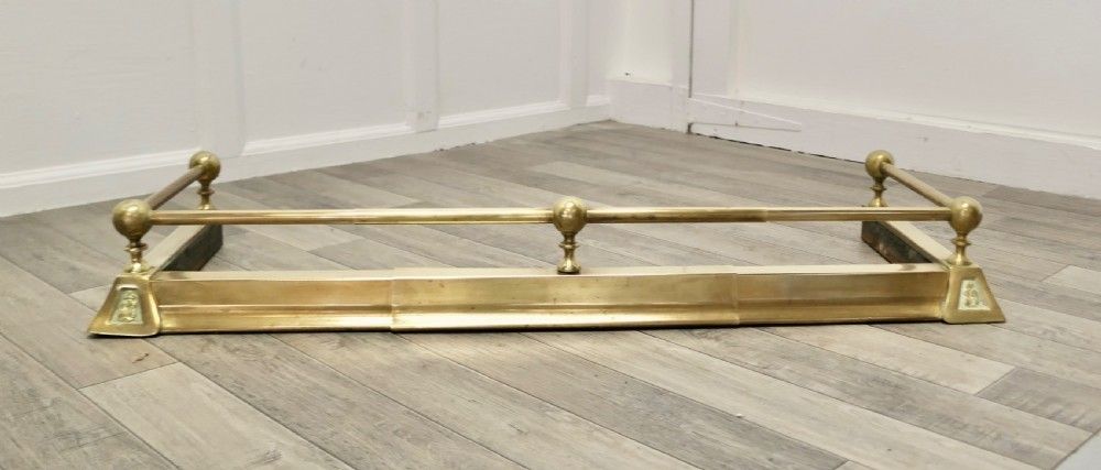 Victorian Extending Brass Fender