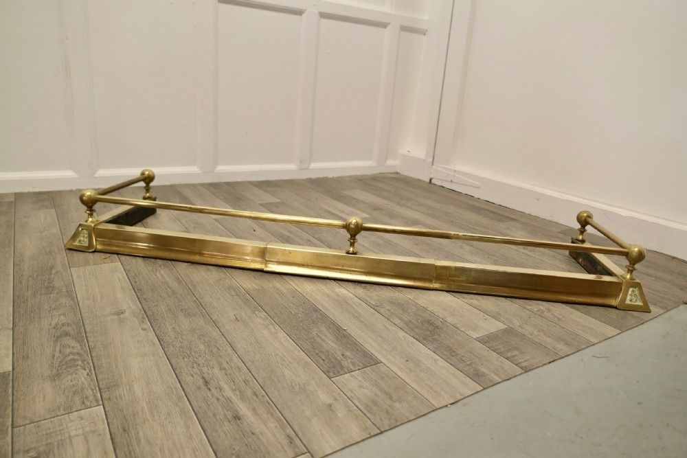 Victorian Extending Brass Fender photo Home Fixtures