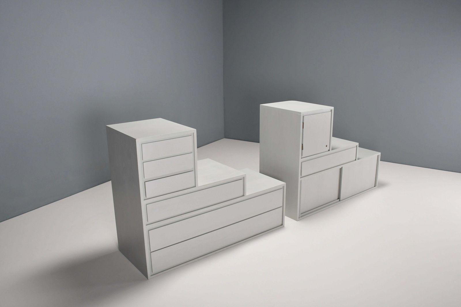 Rare Transformable ‘Kaidan’ Cabinet By Kazuhide Takahama For Gavina, Italy 1962 photo vintage