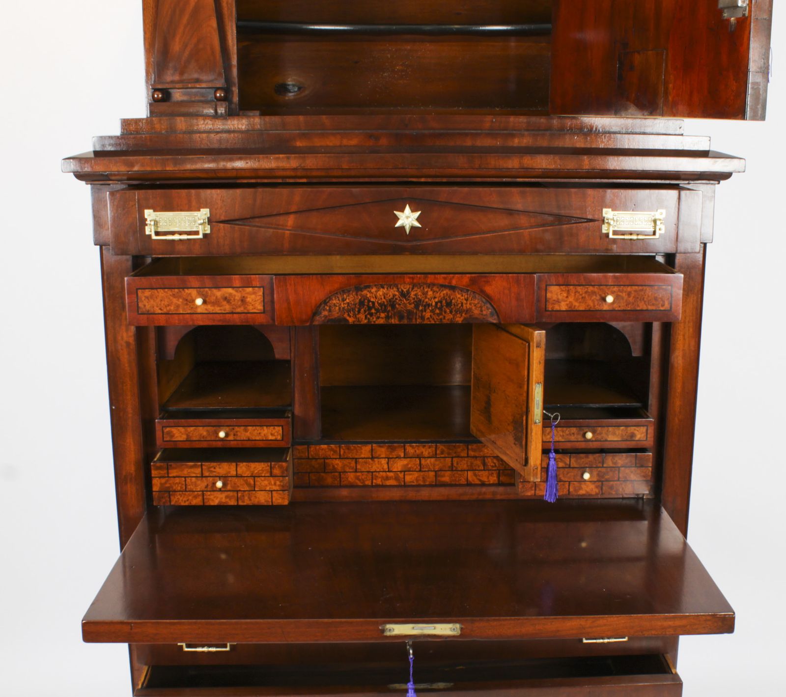 Antique Biedermeier Secretaire Chest Secretaire Abattant19th C photo 4250.0