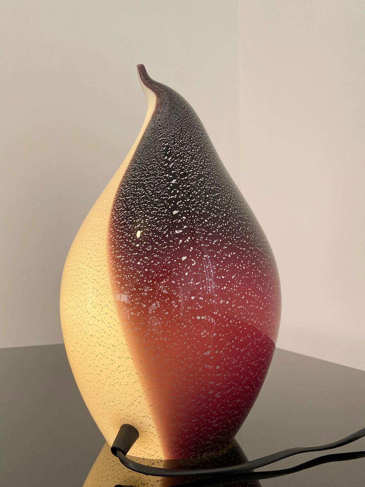 Lampada A Forma Di Pinguino In Vetro Di Murano, Italia, Anni '80 photo vintage
