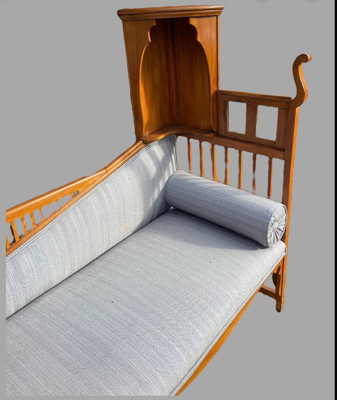 An Interesting Stained Daybed In Japonesque Style photo furniture