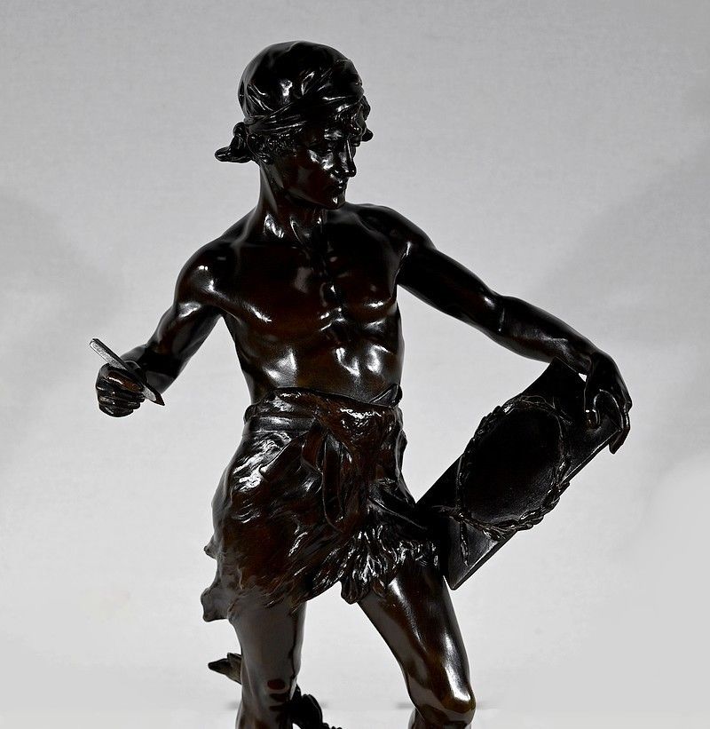 Important Bronze “Allegory Of Poetry”, By E. Drouot – 1900 photo Art