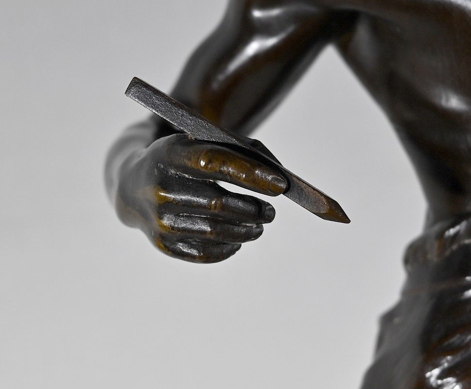 photo furniture Important Bronze “Allegory Of Poetry”, By E. Drouot – 1900