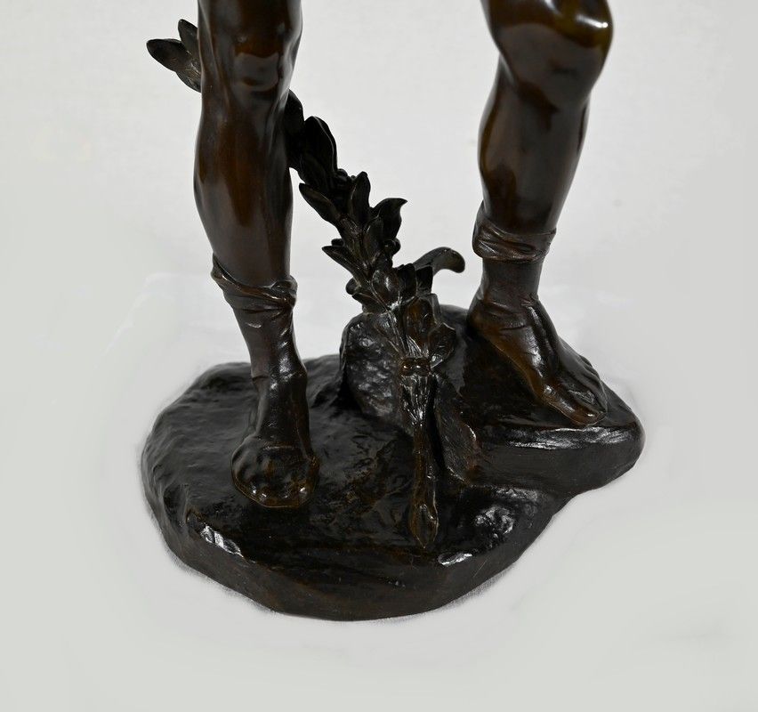 Art Important Bronze “Allegory Of Poetry”, By E. Drouot – 1900 photo