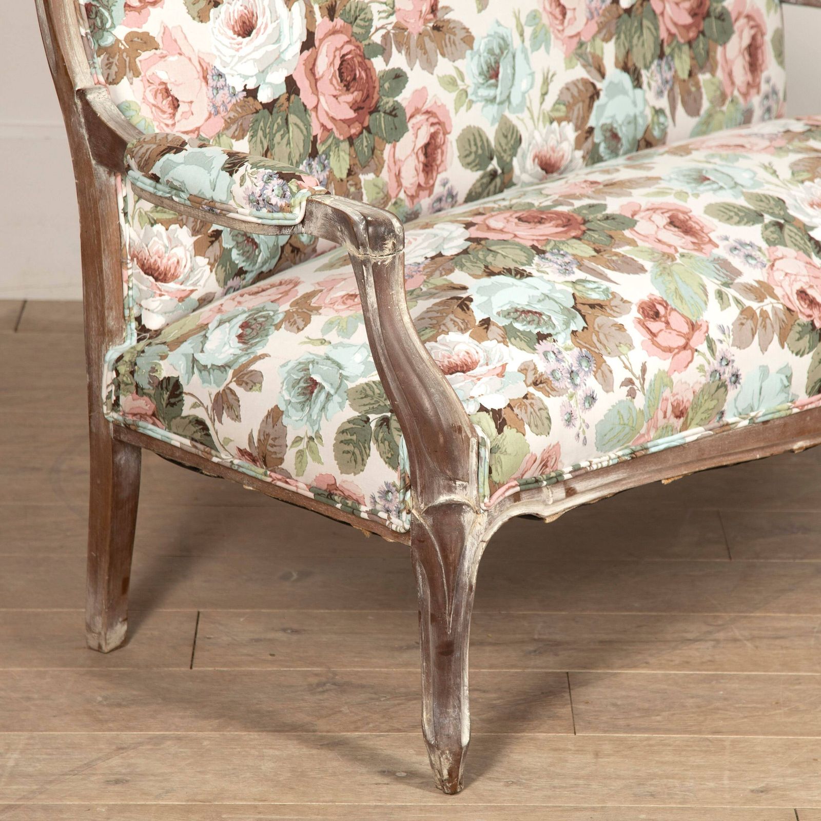 Fabulous Antique 19th Century Reupholstered French Wooden Framed Sofa photo 1285.0