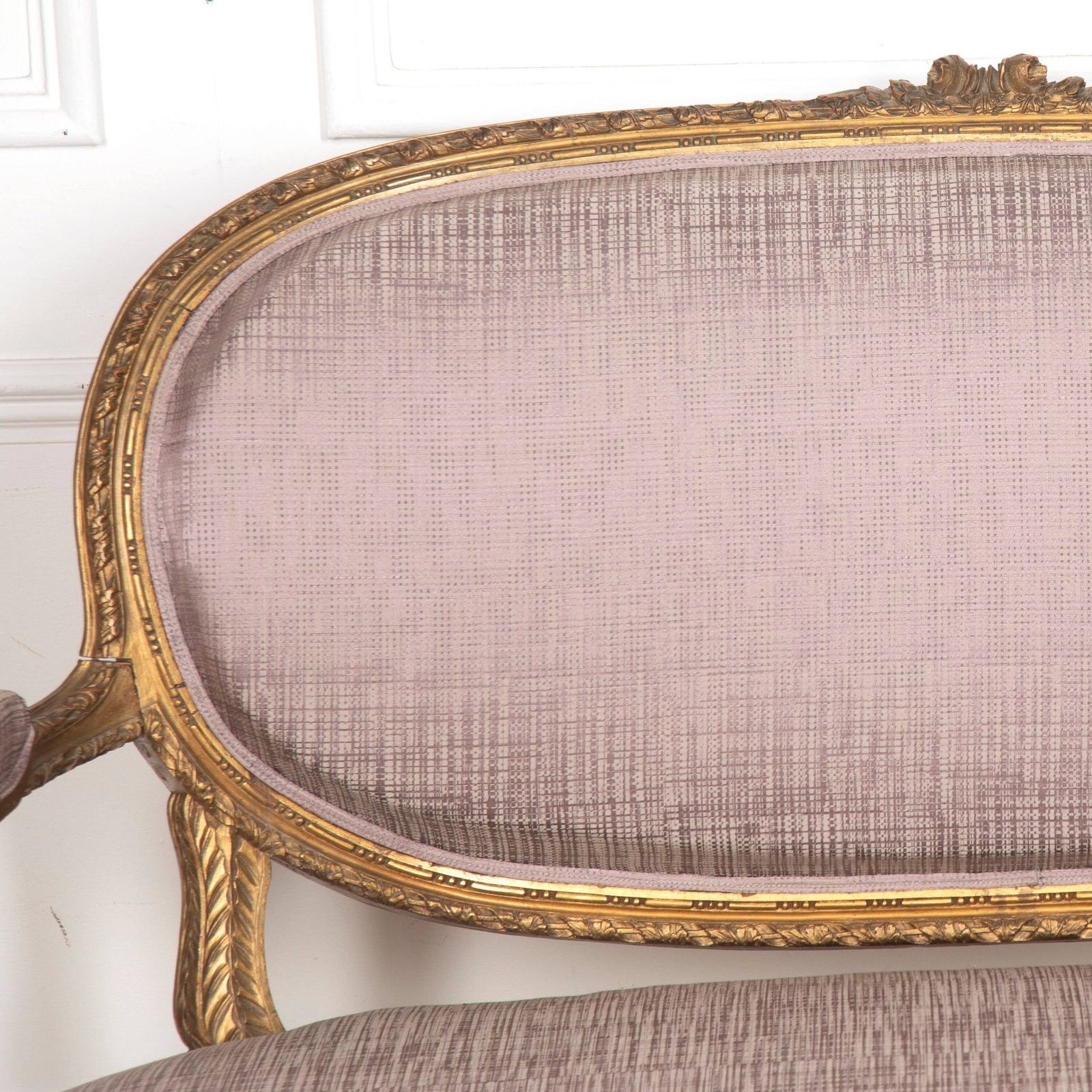 Stunning Antique Vintage French Regency Style 20th Century Reupholstered Sofa photo Furniture