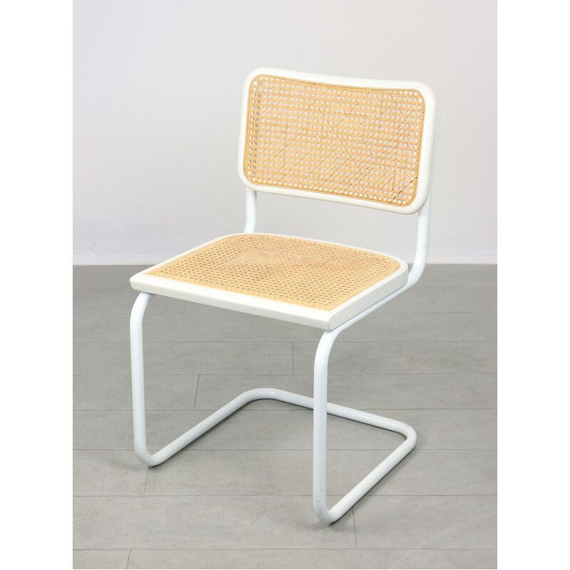 Vintage White B32 Cesca Chair By Marcel Breuer, 1990s photo for sale