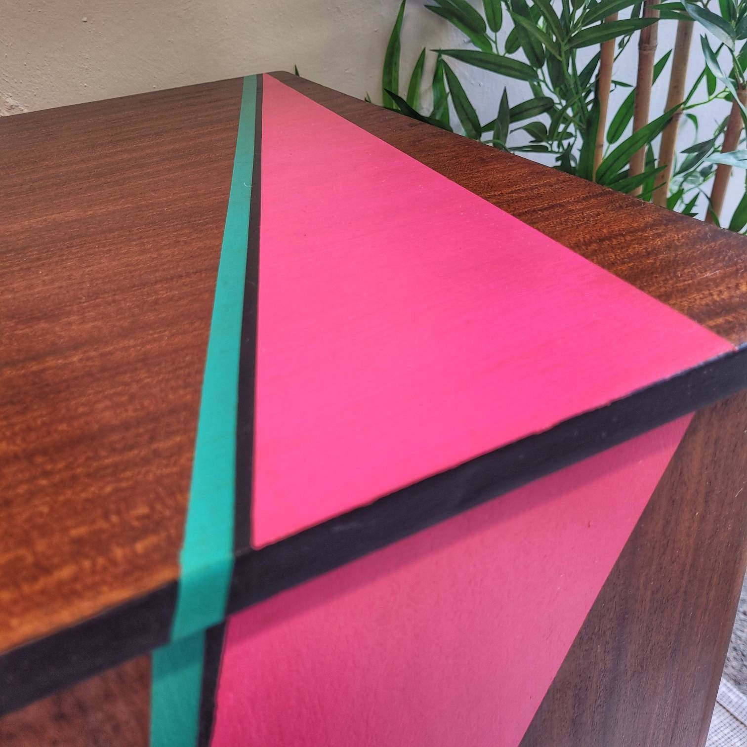 Commission Item Desk Home Office Mid Century Modern Ziggy Stardust  David Bowie  Lightning Bolt photo Furniture