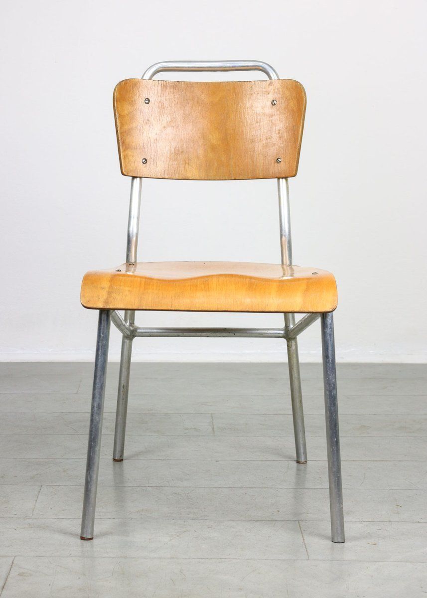 997.0 Mid Century Plywood & Aluminum Desk Chairs photo