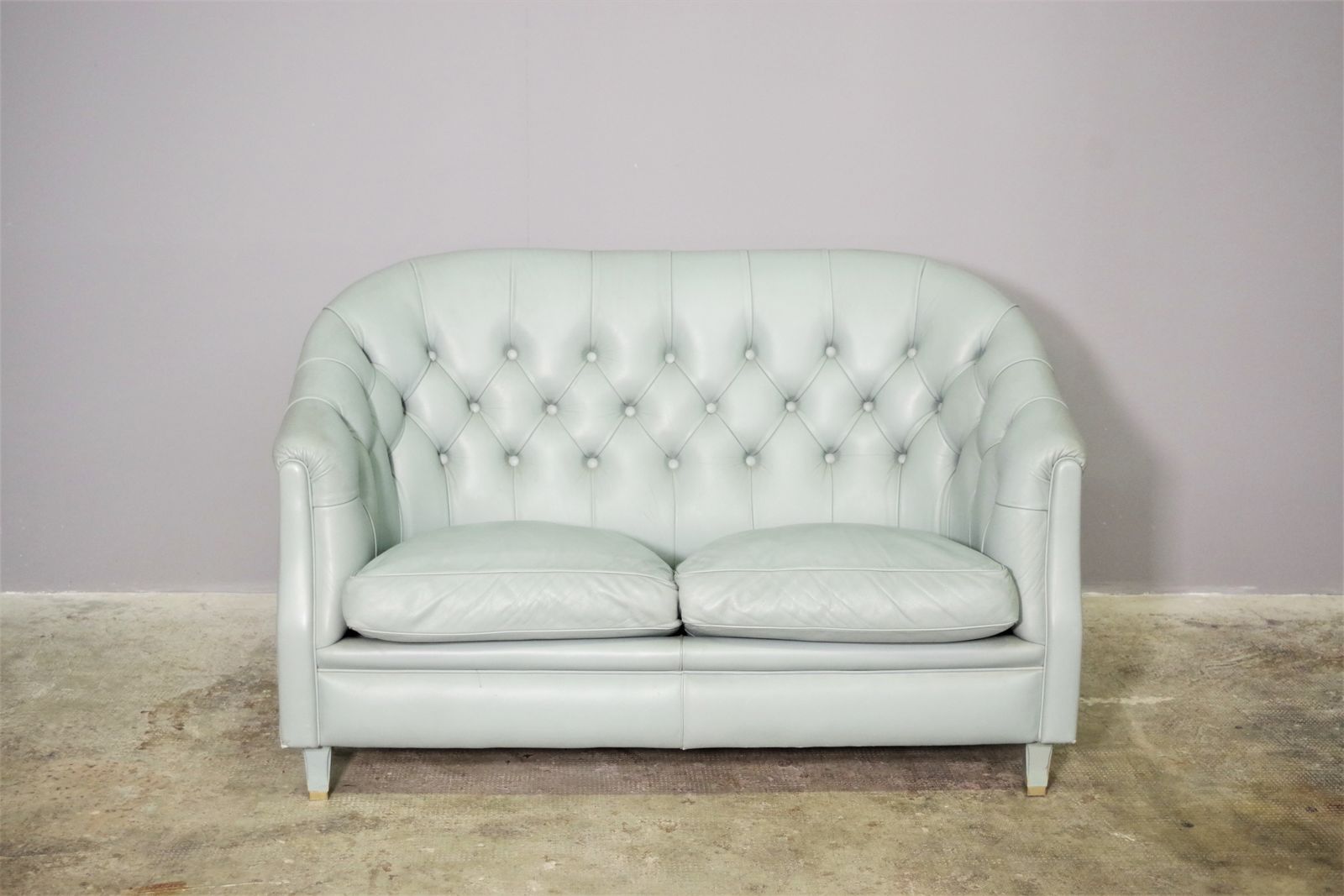 2 Seater Sofa In Valdichienti Leather, 1980s