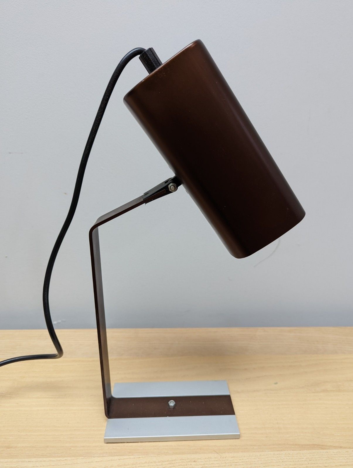 Italian Desklamp In Bronze And Silver photo Lighting