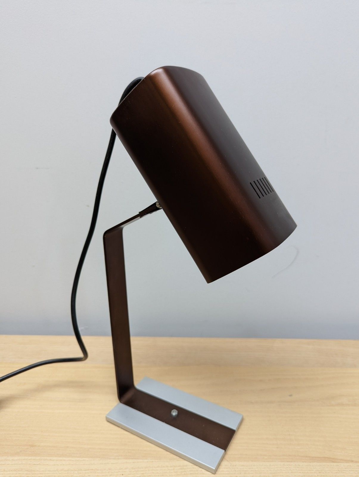 Italian Desklamp In Bronze And Silver photo 300.0