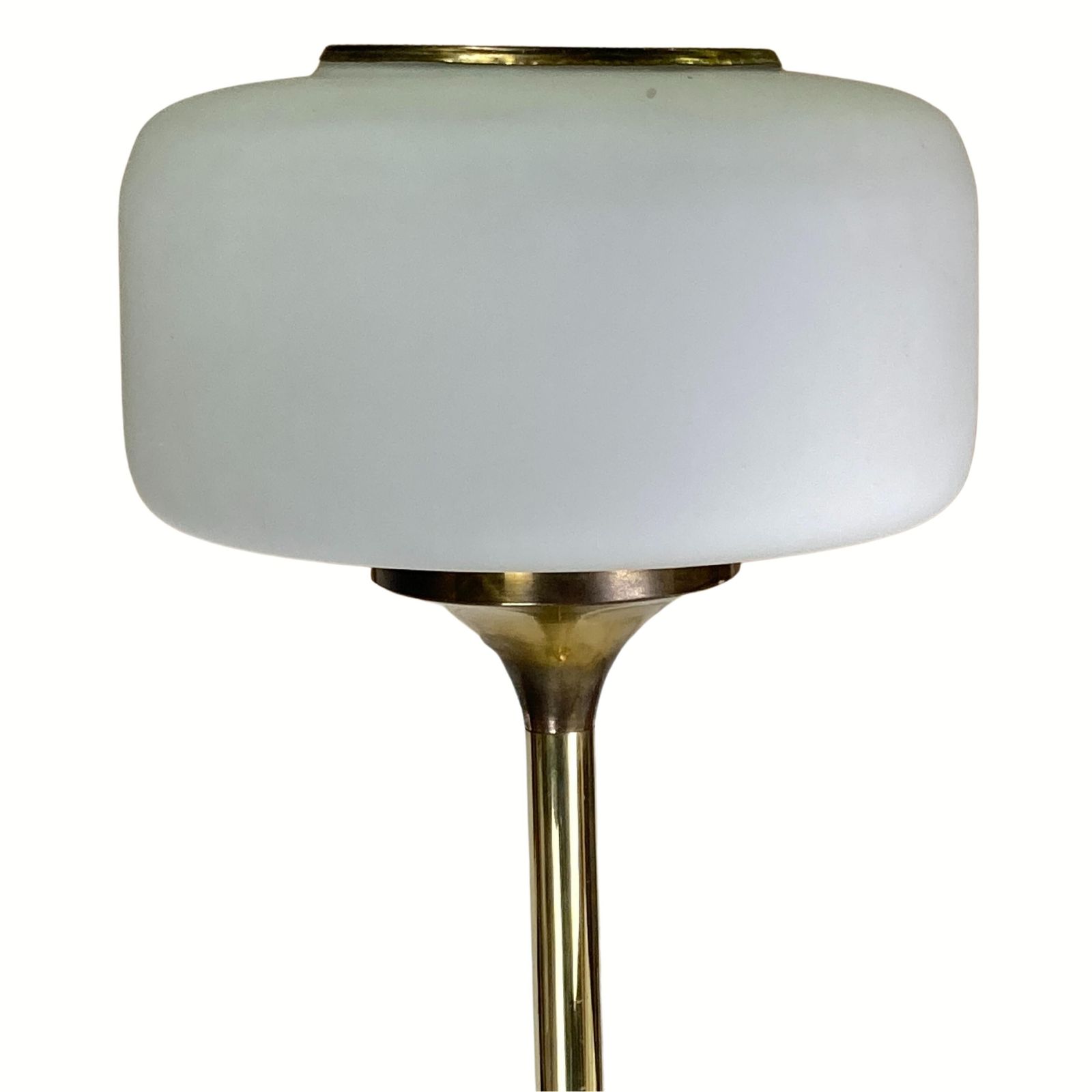 Patinated Brass Art Deco Low Floor Lamp, 132cm photo buy